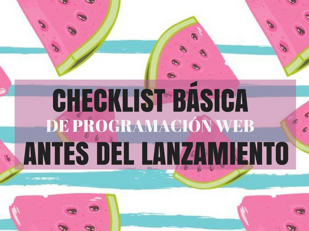 checklist-basica-programacion-web
