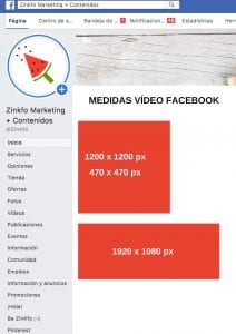 Formatos de vídeo para Facebook