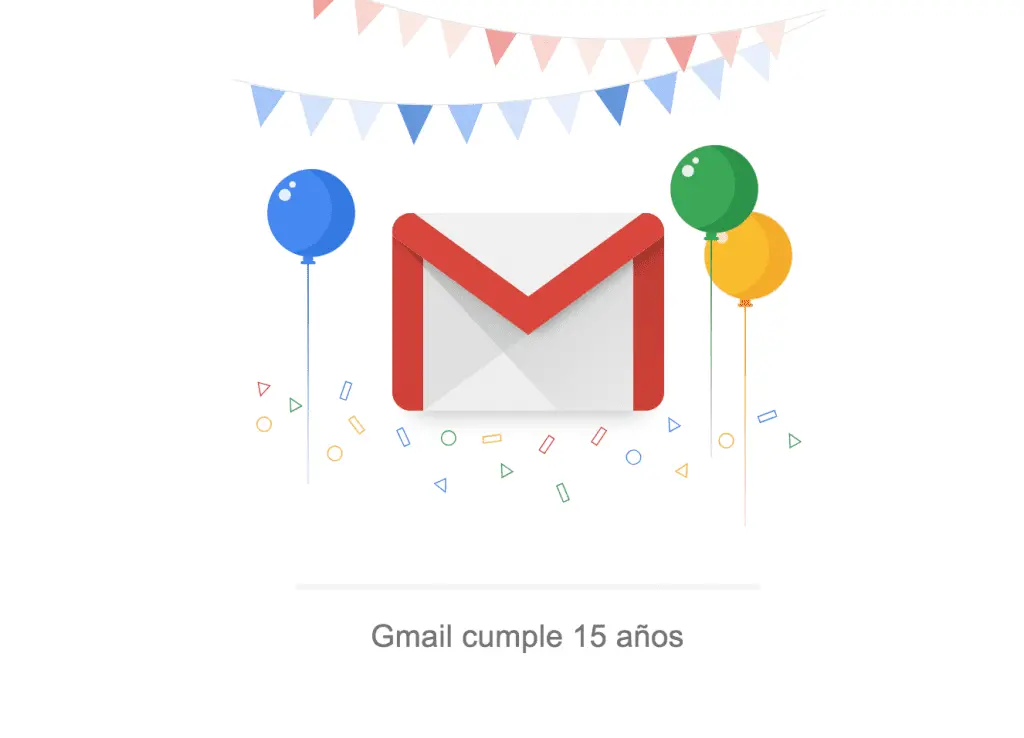 Gmail cumple 15 años | Agencia contenidos Mallorca