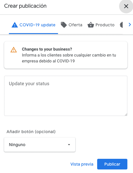 coronavirus google my business